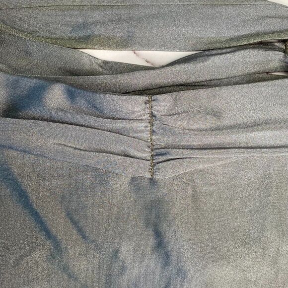 BECCA Silver High Waisted Bikini Bottoms | Size: S - Picture 6 of 6